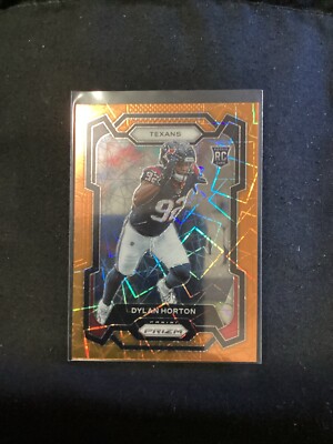 2023 Panini Prizm Dylan Horton #340 Orange Laser Prizm Rookie                A35