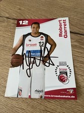 Brose Bamberg Autogrammkarte Robert Garrett GHP Bamberg Dr. Pfleger