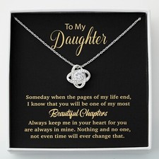 To my daughter Necklace, Gift For Daughter From Mom, Daughter Mother Necklace