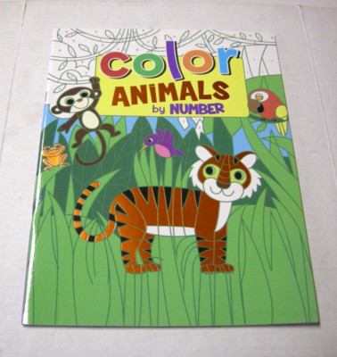 Color Animals By Number By Vision St., Paperback (2019), Brand New
