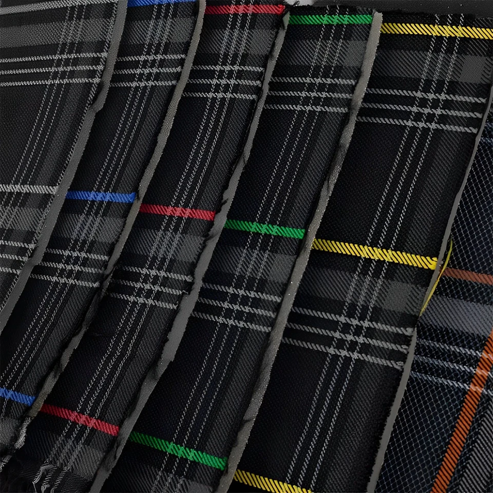 Синяя клетчатая автомобильная обивочная ткань GTI — VW Golf MK7 — 3 мм пена — 59 дюймов — 150 см — автомобильная - Изображение 4 из 4