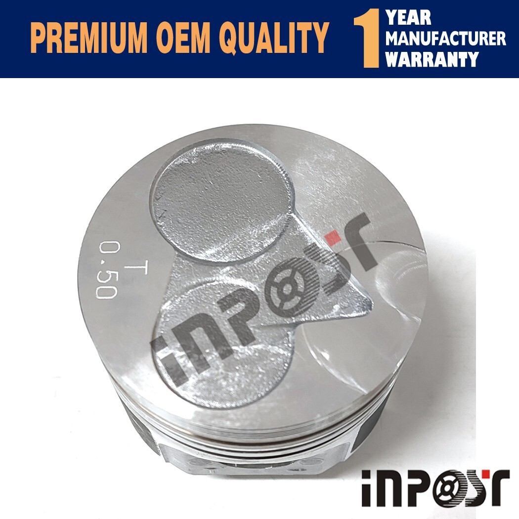 4 set V1505T Piston + Ring Kit Set Oversize 78mm (+0.50mm) for Kubota V1505-T