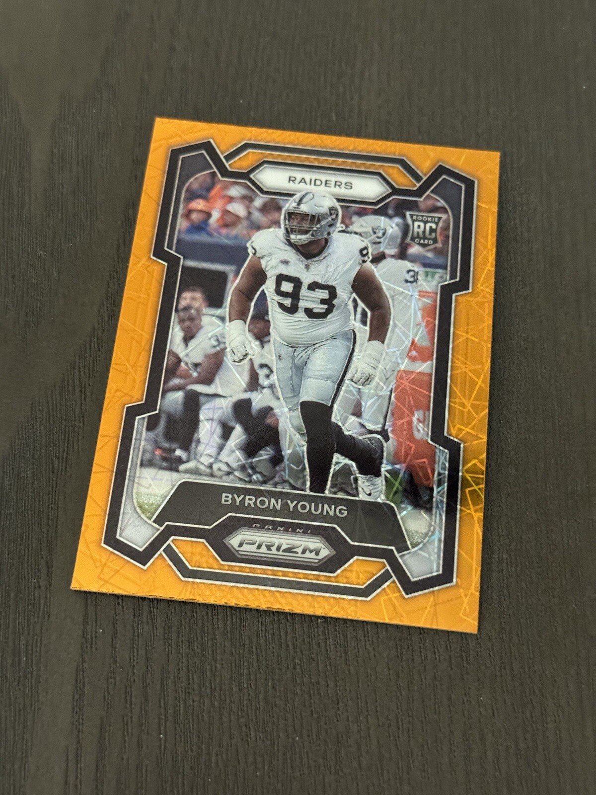 2023 Panini Prizm Rookies Orange Lazer Prizms Parallel 355 BYRON YOUNG Rookie RC