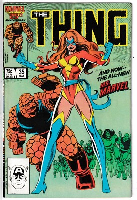 MARVEL COMICS THING #35 (1986) 1ST SHARON VENTURA MS MARVEL 1ST PRINT F
