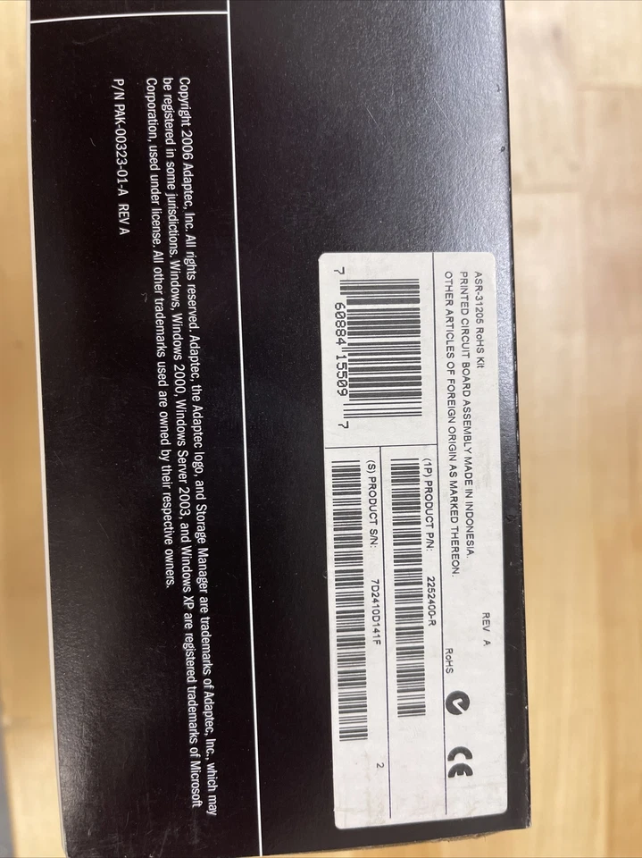 Adaptec ASR-31205/256MB SATA+SAS+SSD RAID-Controller CARD TCA-00289-03-B - Image 2 of 4