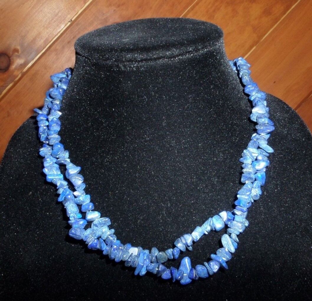 AMY KAHN RUSSELL STATEMENTS LAPIS LAZULI 40" CHIP… - image 2