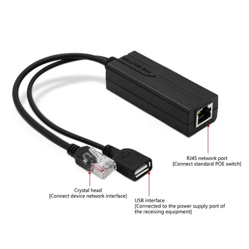 Efficiency Energy Conversion POE Splitter PoE Separator For Low Voltages Gadgets - 第 6/8 張圖片