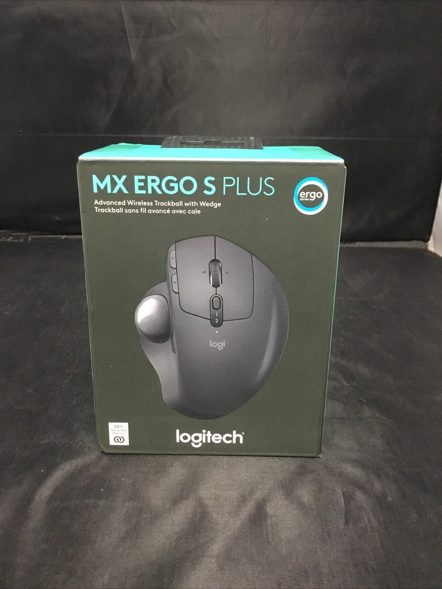 Logitech Core MX Ergo S Plus Wireless Trackball Mouse in Graphite