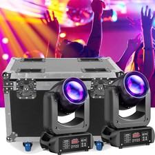 2Pcs 150W LED Beam Moving Head 6 12 Prism Gobos Stage Light DMX DJ Light w/ case