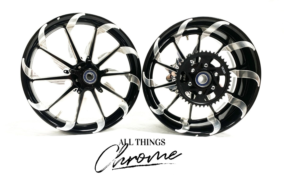 HAYABUSA 240 FAT TIRE BLACK CONTRAST CUT TORNADO WHEELS 99
