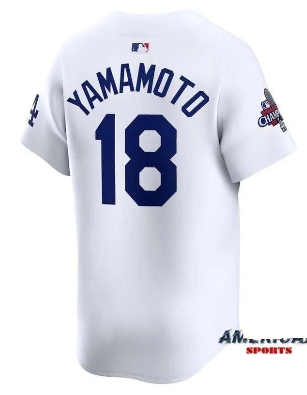 Camiseta de béisbol Dodgers X Yamamoto Serie Mundial 25 - Talla XL Foto 2 de 3