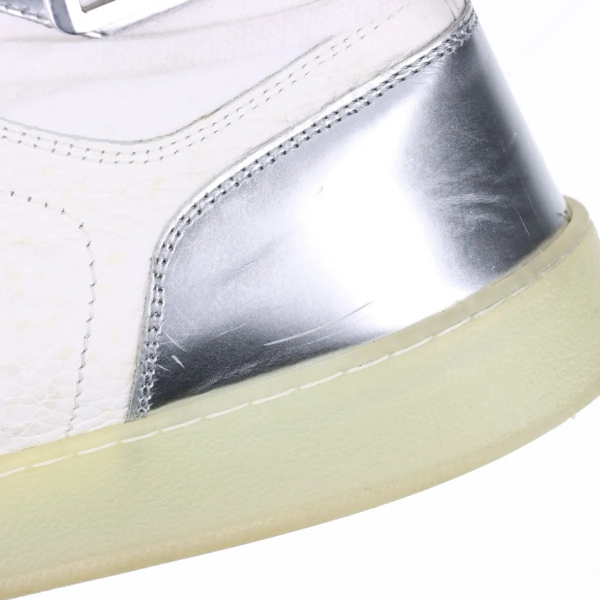 Louis Vuitton Rivoli line 21 years Leather Sneakers 7 Men's White FA0231 Monogra thumbnail 10