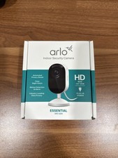 Arlo Essential Indoor Security Camera 2K 3rd Gen - 2025 - Wired Plug-in Power