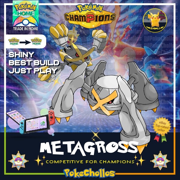 ✨ METAGROSS COMPETITIVE BEST BUILD - HOME FAST ✨ Pokemon champions  🏆
