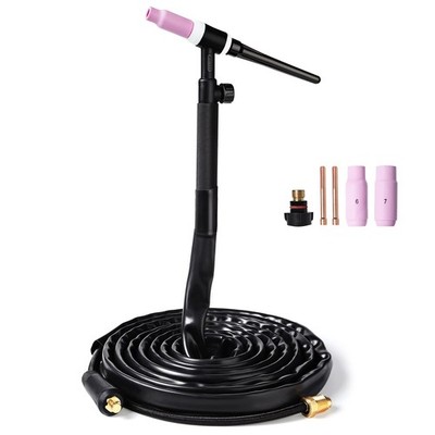 TIG Torch TIG17V Air-Cooled Argon 150A With 13FT Cable 10-25mm Plug Connector...