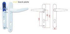 Yale Trojan Sparta UPVC Door Handle 92PZ Double Glazing Lever / Lever Pair Set