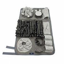 S Snuffle Mat for Dogs Gray - Interactive Dog Puzzle Toy Enrichment Feeding M...