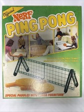 1982 Nerf Ping Pong Indoor Game Parker Brothers Vintage Set Special Paddles READ