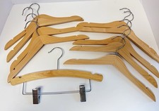 Wooden Children's Clothes Hangers set of 10 EUC