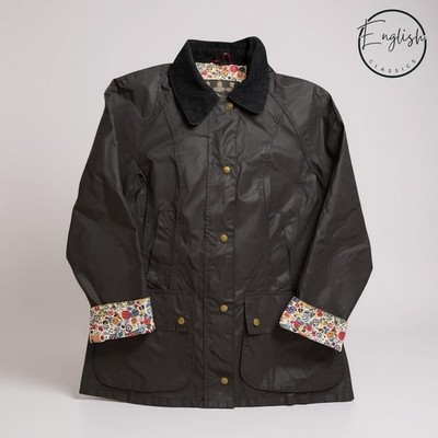 Barbour Chamber Beadnell Wax Jacket Ladies UK 10 Black
