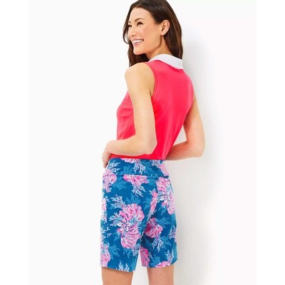 Lilly Pulitzer Reid 9'' Luxletic Golf Short Womens 2-For The Fans (DISCOLORED)
