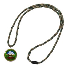 Great Seal of Muscogee Creek Nation Flag Necklace 40mm Stainless Steel Pendant