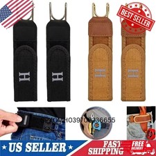 2PCS Tactical Metal Hook Elastic Belt Buckle-Less Invisible Waist Belt Closure