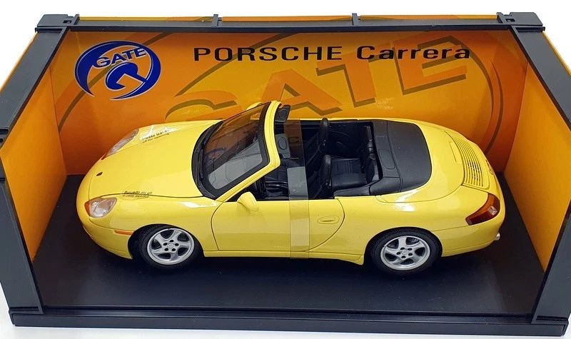 Gate 1/18 Scale Diecast 01054 - Porsche 966 Carrera Cabriolet - Yellow - Image 4 of 4