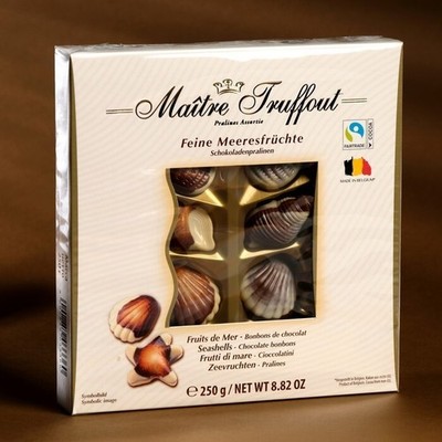 MAITRE TRUFFOUT Candies Chocolate Bonbon With Hazelnut Cream Filling 250 GR  8oz