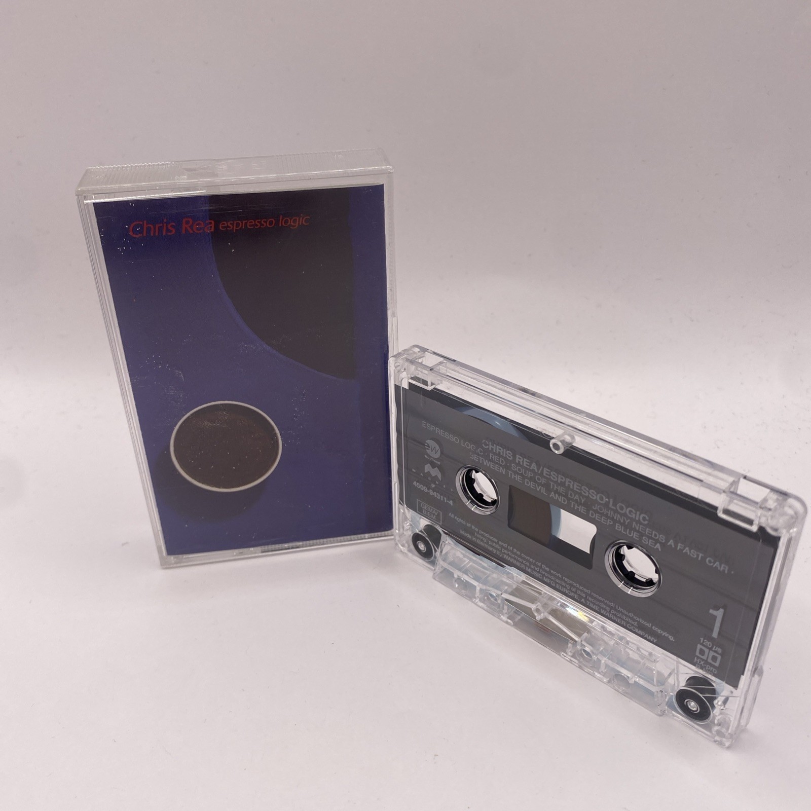 CHRIS REA ESPRESSO LOGIC CASSETTE ALBUM Pop Rock 1993 EastWest, Magnet