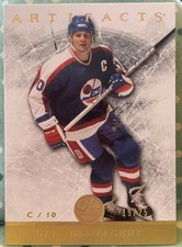 DALE HAWERCHUK 2012-13 Upper Deck Artifacts Hockey Gold 19/25 Winnipeg Jets