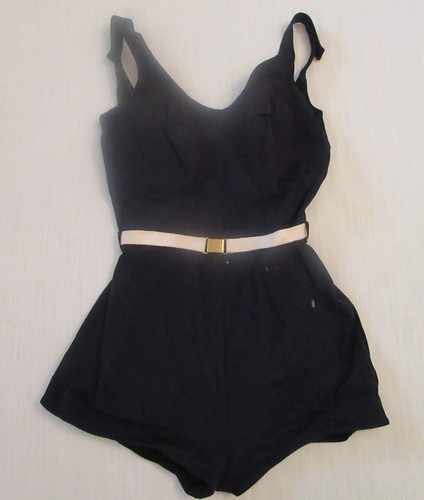 Vintage 1950s-60s Catalina Black Swimsuit