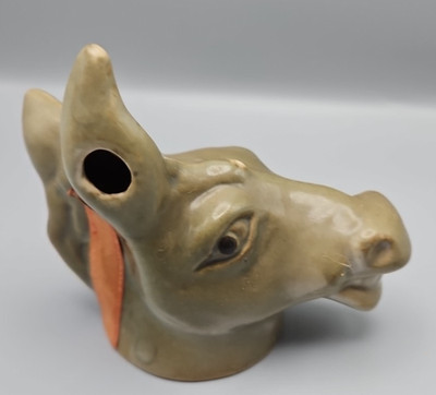 Jim Beam 1968 Democrat Donkey Regal China Decanter Head Only, 42