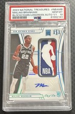 2023 National Treasures Blockchain Malaki Branham Logoman Auto 1/1 Rookie PSA 10