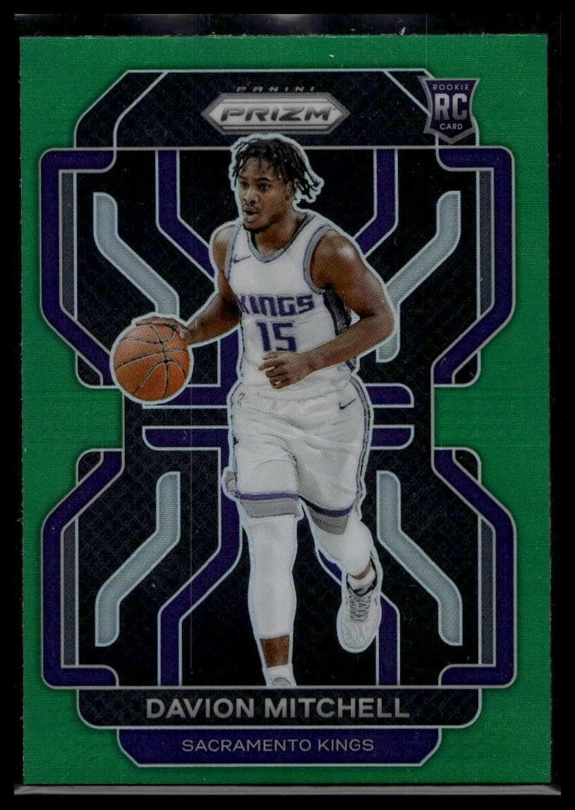 2021-22 Panini Prizm #312 Davion Mitchell Green Rookie RC