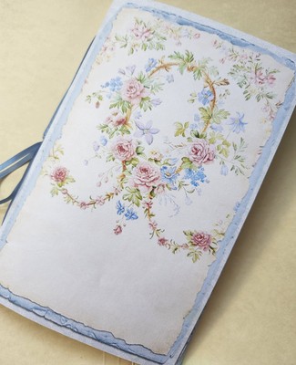 Junk Journal Booklet ''FRENCH REGENCY'' HANDMADE Cards, Pockets, Ephemera LG 9''X6''