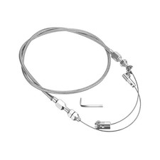 36" Car Braided Throttle Cable Kit, Adjustable Stainless Steel Vehicle Fuel