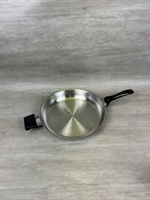 West Bend USA 11.5 Inch Stainless Steel Saute Fry Pan VINTAGE NO LID