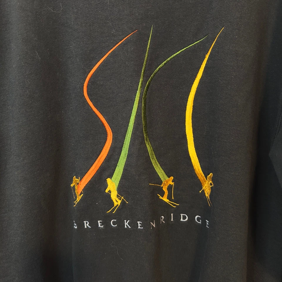 VTG 90s Crazy Shirt Embroidered Breckenridge Ski Unisex Pullover Crewneck Size M - Image 3 of 4