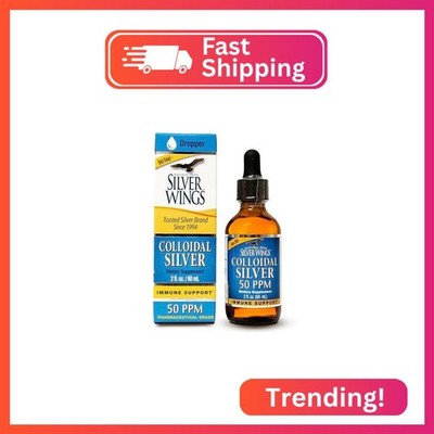 Natural Path Silver Wings Colloidal Silver - Daily Immune Support Supplement - -