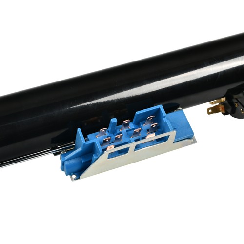 Columna de dirección automática inclinable de acero inoxidable negro 32" con llave y adaptador de 9 pernos - Imagen 8 de 10