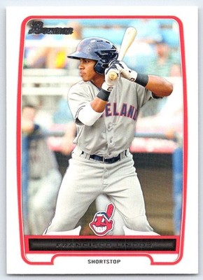 Francisco Lindor Cleveland 2012 Bowman Topps BP3 Baseball Card
