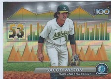 Jacob Wilson, Athletics, 2024 Bowman Chrome Scouts Top 100, #BTP53
