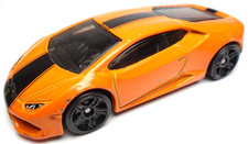 2015 HOT WHEELS EXOTICS LAMBORGHINI HURACAN LP 610-4 ORANGE DIECAST 2 5/8" CAR