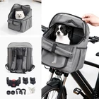 Pet Dog Bicycle Backpack Carrier for Handlebar Bike Basket Puppy Cat Safety Mesh