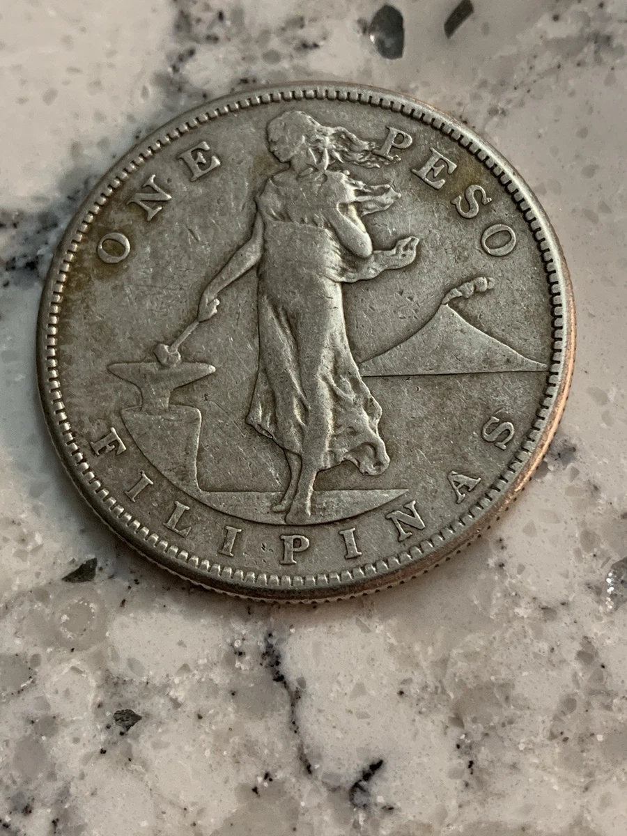 フィリピン 1ペソ銀貨 3枚セット 1908年 1909年 SV800 フィリピン 1ペソ銀貨 3枚セット 1908年 1909年 SV800 フィリピン 1