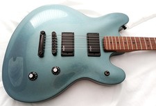Squier Contemporary Active Starcaster, Ice Blue Metallic Finish, roasted neck