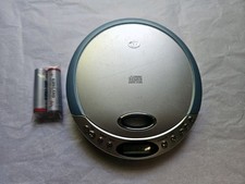 Durabrand CD-566 Programmable CD Player Silver/Blue LCD Display Repeat Working