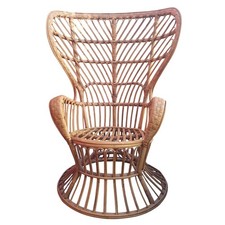 SEDIA POLTRONA ANNI 70 BAMBÙ CONTE BIANCAMANO - LIO CARMINATI BONACINA GIO PONTI