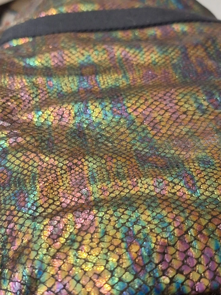 Bolsa de treino Ideology bolsa de viagem elástica preta arco-íris cobra 2 bolsos - Imagem 3 de 4